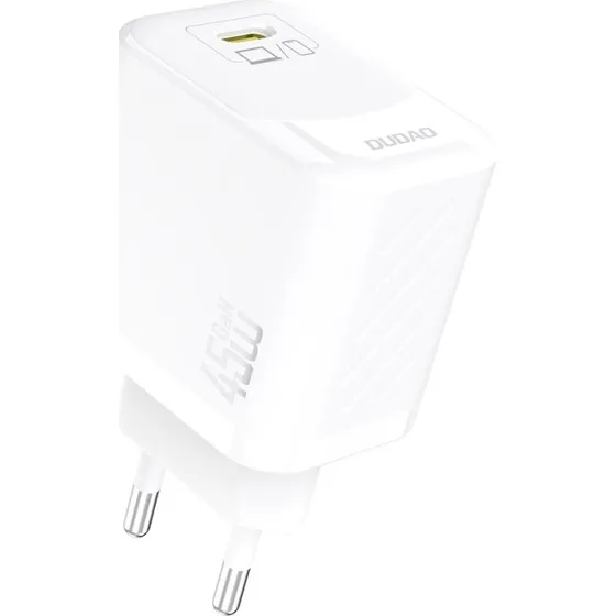 Dudao A28 45W GaN USB-C Vægoplader - Hvid