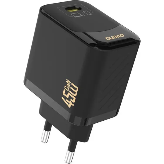Dudao A28 45W GaN USB-C Vægoplader - Sort