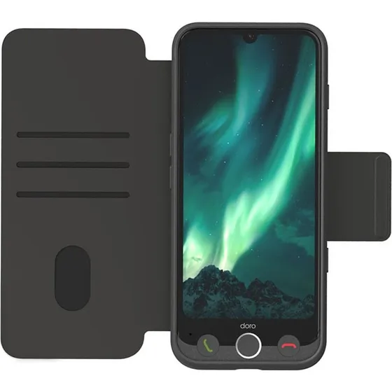 Doro Wallet Cover til Aurora A31, Grafitgrå