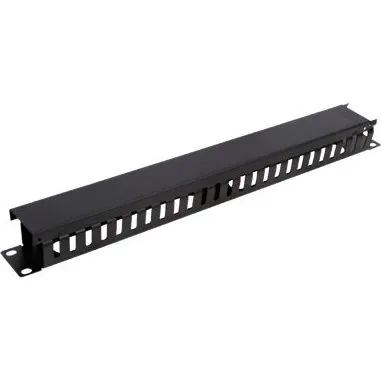 Deltaco Kabelmanagement 1U 19" Sort