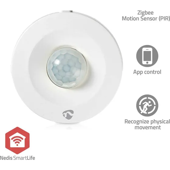 NEDIS SmartLife Bevægelses Sensor | Zigbee 3.0 | 5 m | 120° | Hvid
