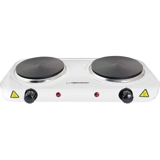 Esperanza Dobbelt Kogeplade 2000W Hvid