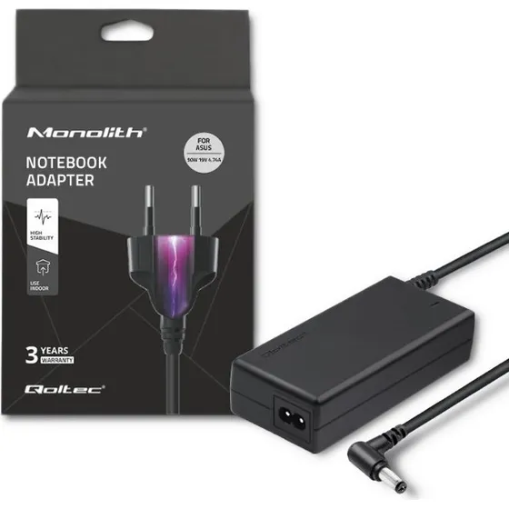 Qoltec 50071 90W Strømadapter til Asus Laptop - Sort