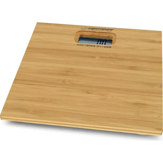 Esperanza EBS012 Badevægt i Bambus, Brun (180 kg)