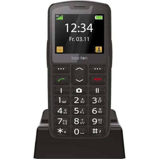 Bea-Fon SL260 LTE 4G XXL Tal Bluetooth 2,2tm Sort/Sølv