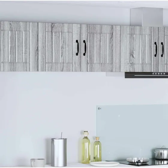 vidaXL Panel til opvaskemaskine Lucca Grå Sonoma 80 x 31 x 40 cm