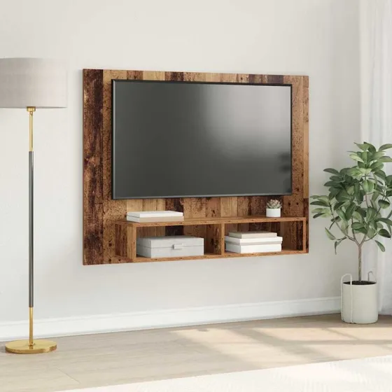 vidaXL Væg TV-skab Gammelt Træ 120x23,5x90 cm Konstrueret Træ