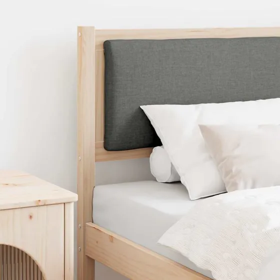 vidaXL Hovedgærde 80 cm Brun Massivt Fyrretræ
