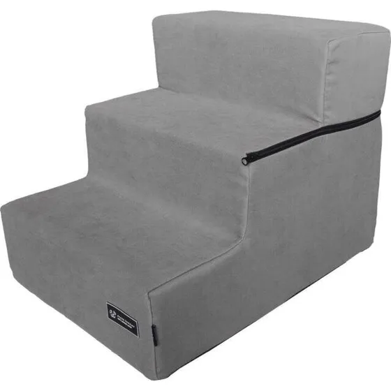 Easy Step Hundetrappe Grå 54x42x42 cm