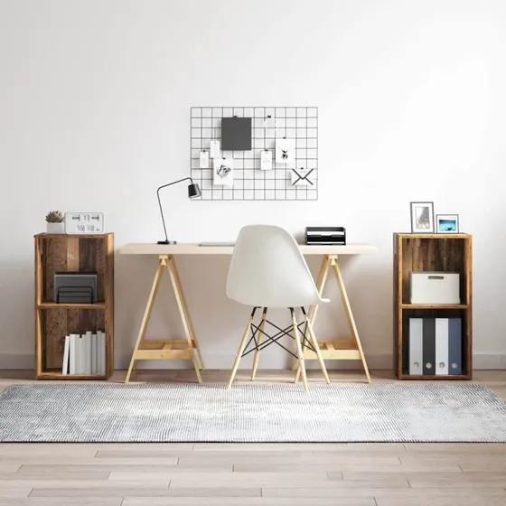 vidaXL TV-møbelsæt 2 pcs Gammelt træ 37 x 35 x 72 cm