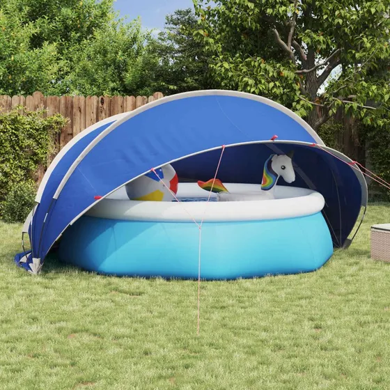 vidaXL Pool Dome Grøn 405 x 405 x 192 cm