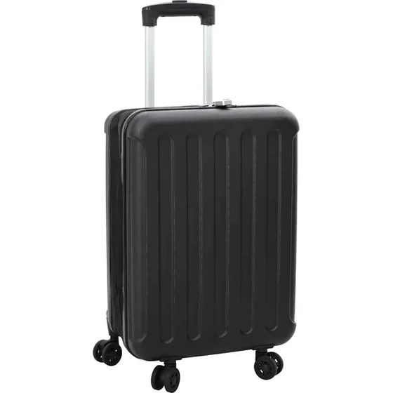 vidaXL Kuffert med lås 43 x 27 x 66 cm Sort ABS