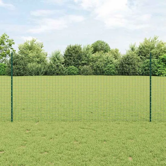 vidaXL Hegn med Post Grøn 1,2 x 25 m