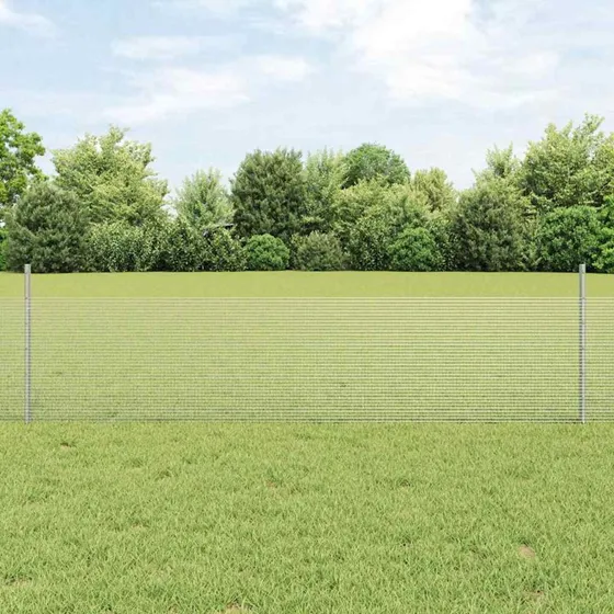 vidaXL Hegn med Post Sølv 0,5 x 25 m