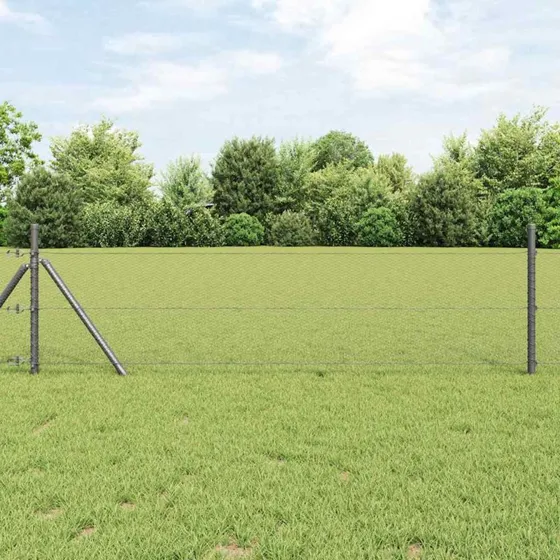 vidaXL Hexagon Hegn Grå 0,6 x 25 m PVC