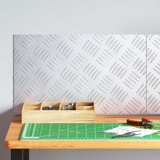 vidaXL Trappe Tredje 50x30 cm Sølv Aluminium