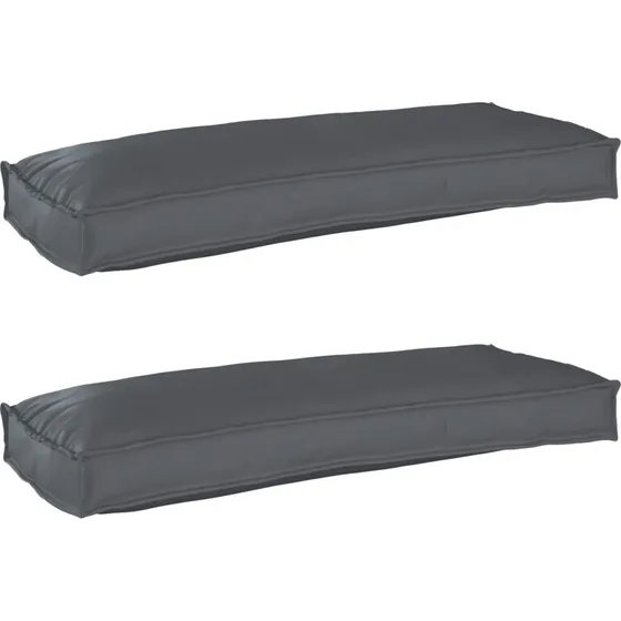 vidaXL Palle Pudesæt 2 stk Antracit 100 x 40 x 8 cm Oxford Stof
