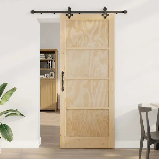 vidaXL Skydedør ORKDAL Brun 86 x 211 cm