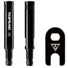 Topeak Ventilforlænger Presta 28 mm (2 stk) med ventilværktøj