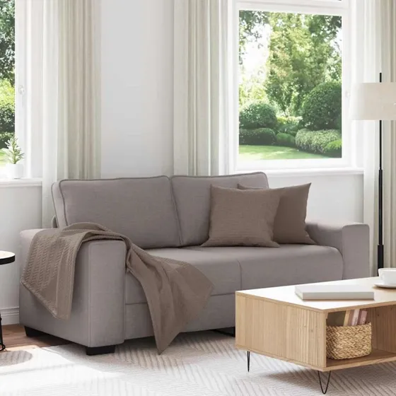 vidaXL 2-personers sofa 180x77x82 cm gråbrun