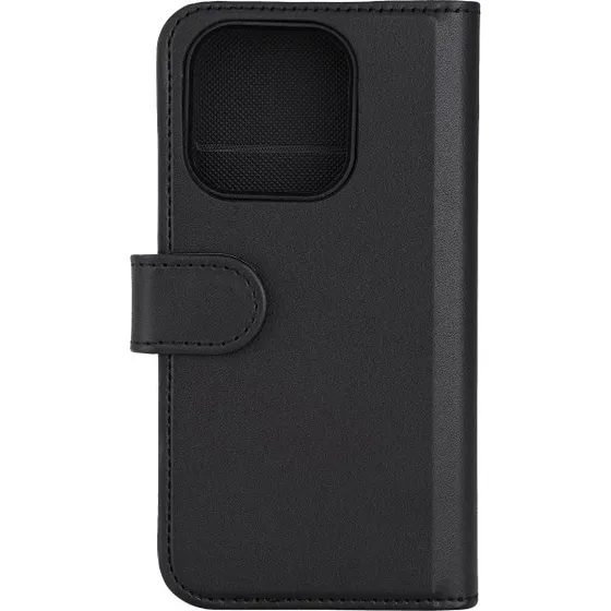 DELTACO Wallet Case, 2-in-1, iPhone 15 Pro, sort