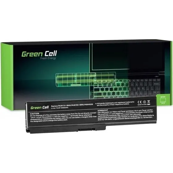 Green Cell TS03 Batteri til Toshiba Satellite 4400mAh