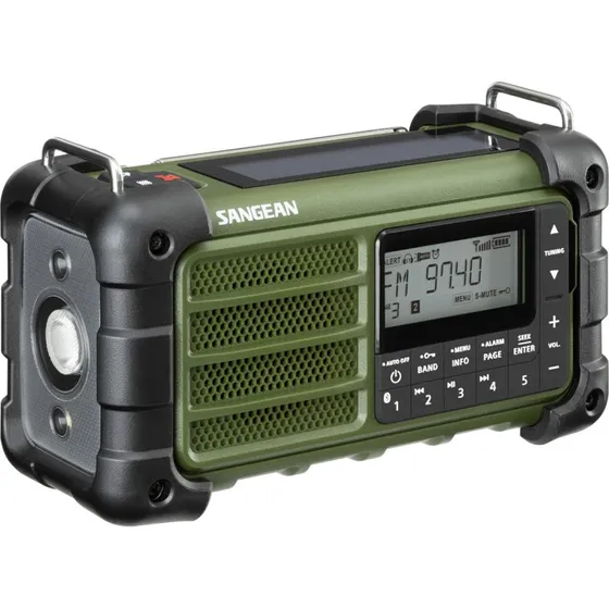 Sangean MMR99 Grøn Multifunktionel Nødradio med Bluetooth