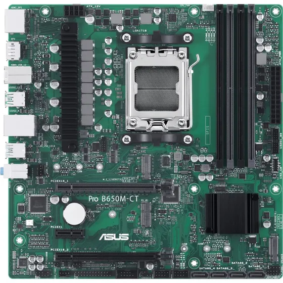 ASUS PRO B650M-CT-CSM Bundkort - AMD AM5, Micro-ATX, DDR5, PCIe 5.0