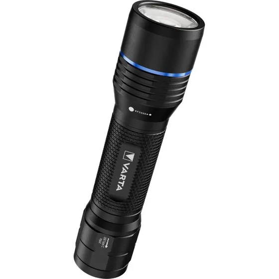 Varta NightCutter Pro F20R, Genopladelig Lommelygte, 1000lm, Sort