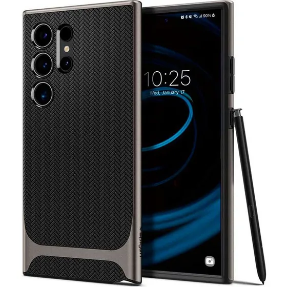 Spigen Neo Hybrid Case, Gunmetal, Samsung Galaxy S24 Ultra