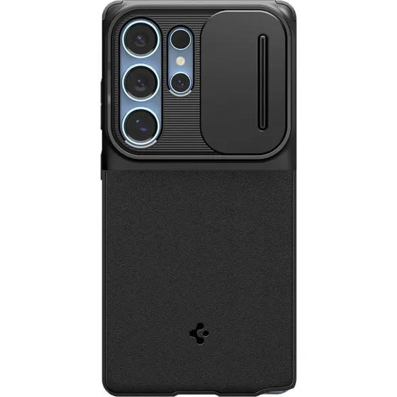 Spigen Optik Armor - Sort - Samsung Galaxy S25 Ultra