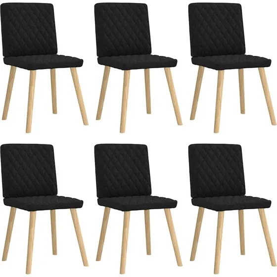 vidaXL Spisebordsstole 6 stk. stof sort