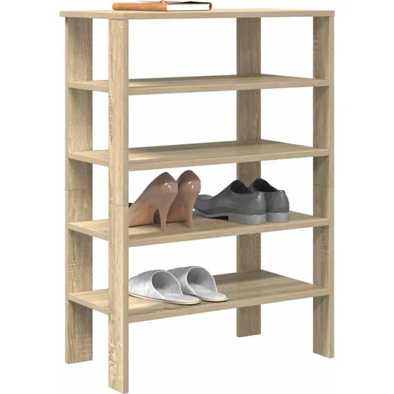 vidaXL Skoreol 61x32x87,5 cm Konstrueret Træ Sonoma-Ege