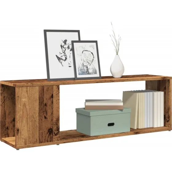 vidaXL Tv-bord 100x24x32 cm konstrueret træ antikt trælook