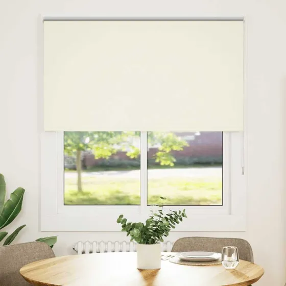vidaXL Rullegardin Mørklægning 130x130 cm, 126,6 cm stofbredde, polyester