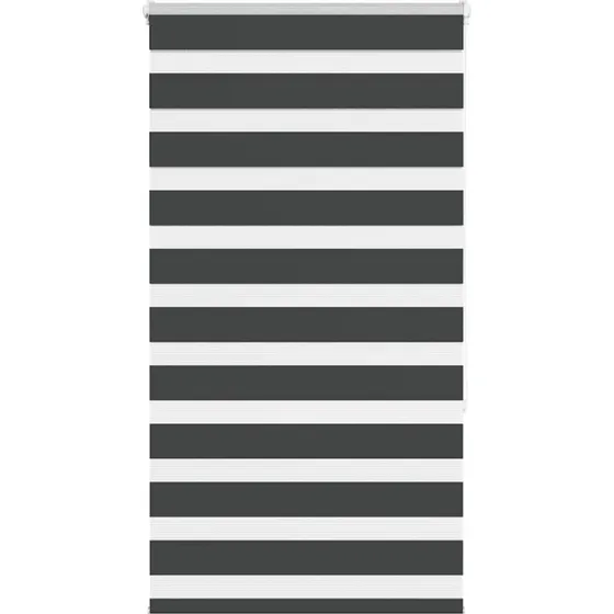 vidaXL Zebragardin Sort 75x150 cm, 100% Polyester
