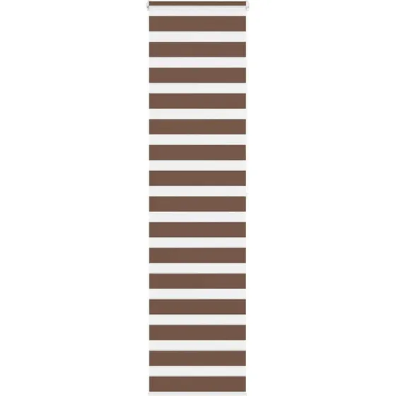 vidaXL Zebragardin Brun 60x200 cm, 55,9 cm Stofbredde, Polyester