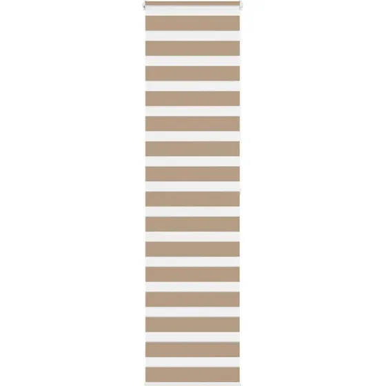 vidaXL Zebragardin Sandbrun 55x200 cm, 50,9 cm bred, polyester