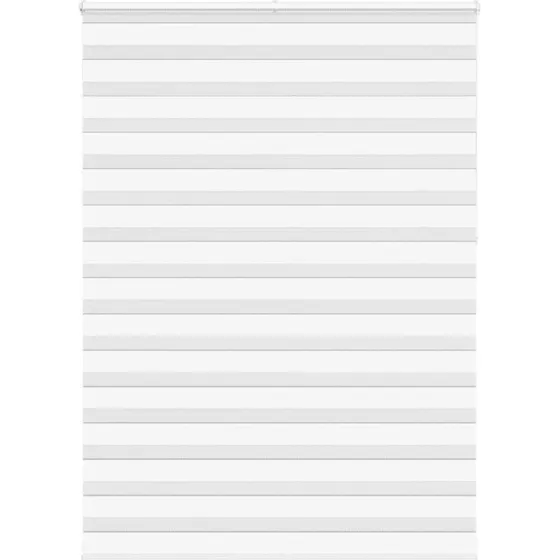 vidaXL Zebragardin Hvid 160x230 cm, 100% Polyester