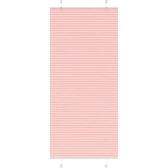 vidaXL Plisségardin Lyserød 100x200 cm, 99,4 cm stofbredde