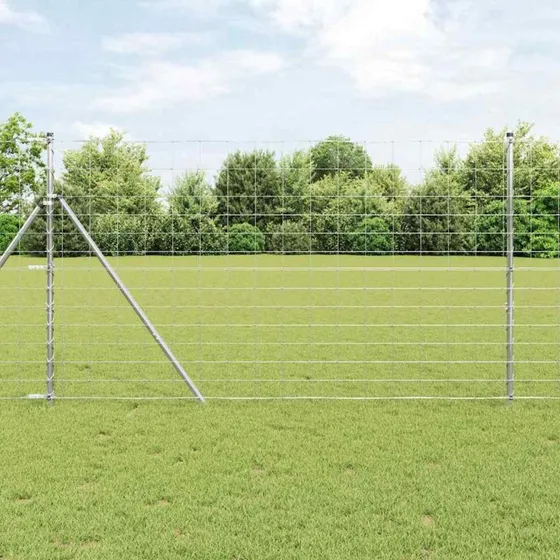vidaXL Hegnspæl Galvaniseret 25 x 1,4 m Stål
