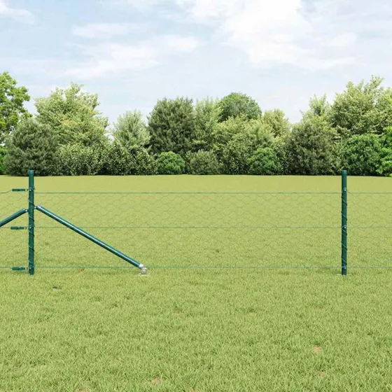 vidaXL Hegnspæl Grøn 0,4 x 10 m