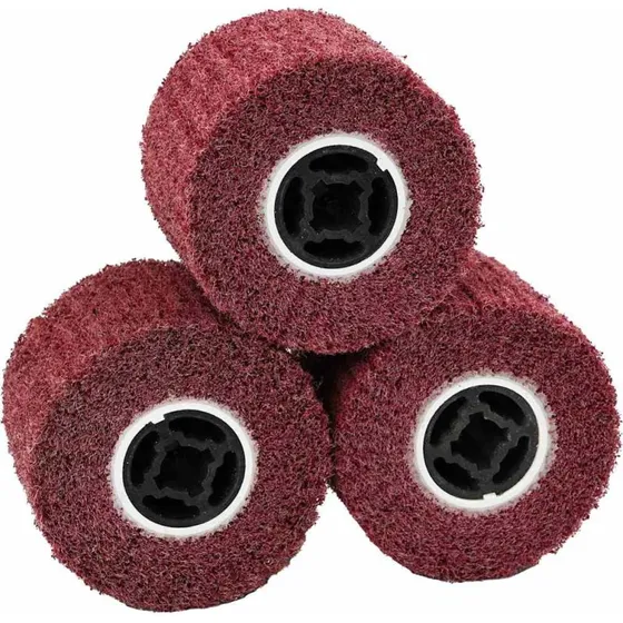 vidaXL Sliberuller 3 stk Rød 12 x 12 x 10 cm Syntetisk fiber