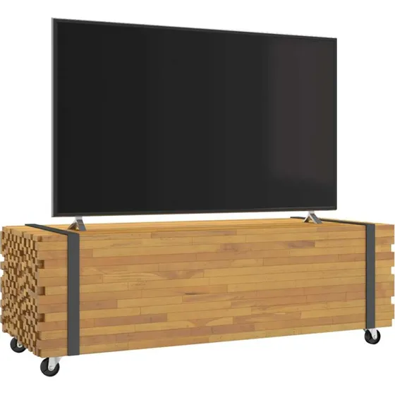 vidaXL sofabord 110x45x35 cm massivt teaktræ