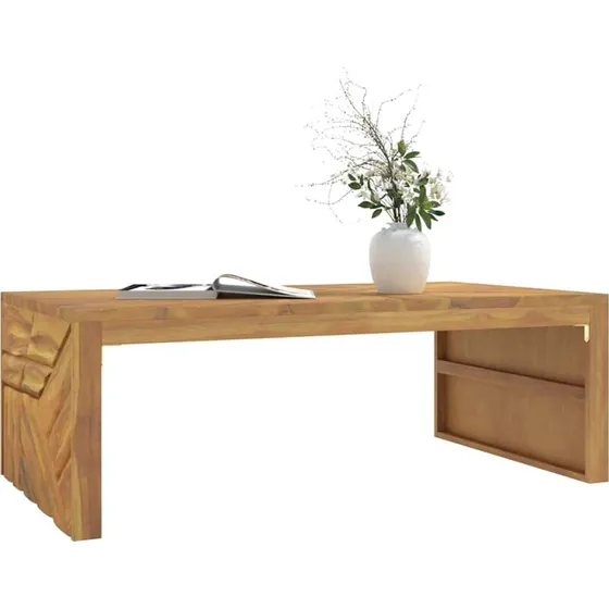 vidaXL sofabord 110x60x38 cm massivt teaktræ