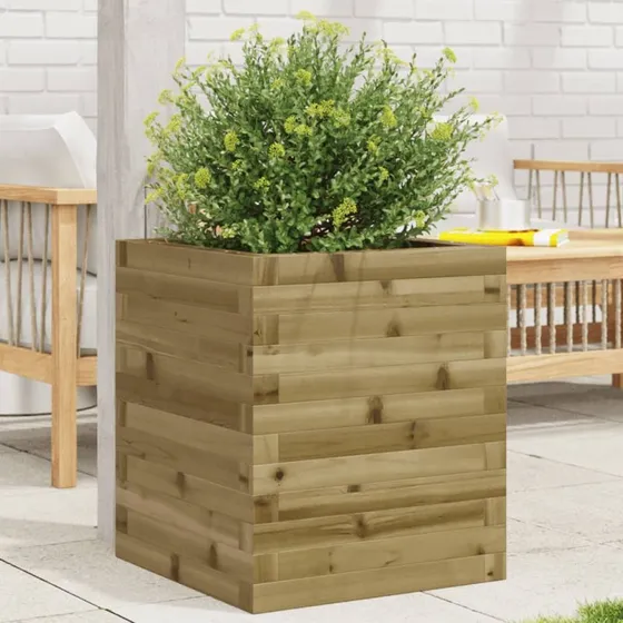 vidaXL Plantekasse 40x40x46 cm imprægneret fyrretræ