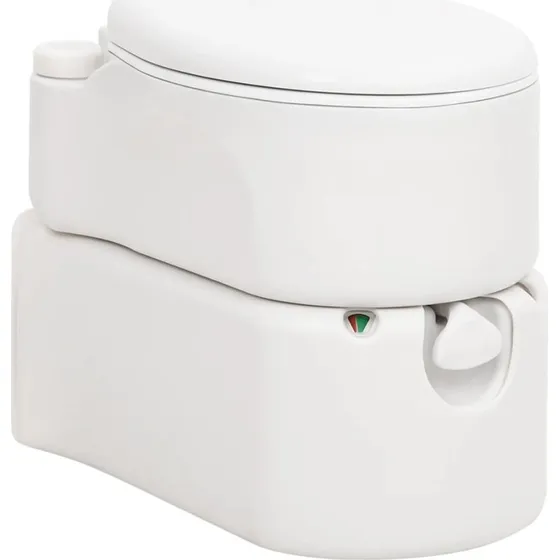 vidaXL bærbart campingtoilet 24+17 l hvid