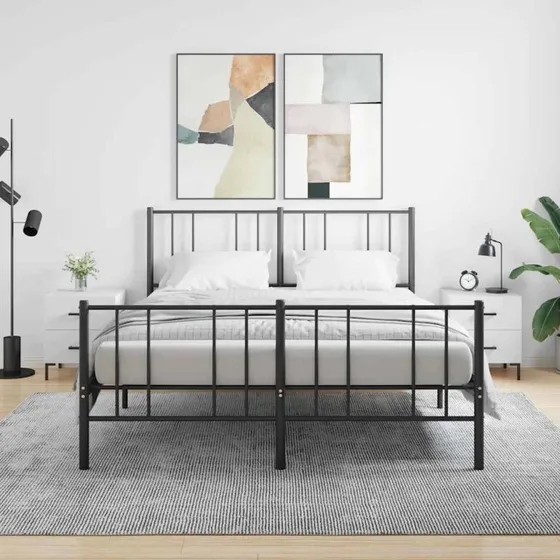 vidaXL Sengebord 2 stk. 40x35x47,5 cm hvid konstrueret træ