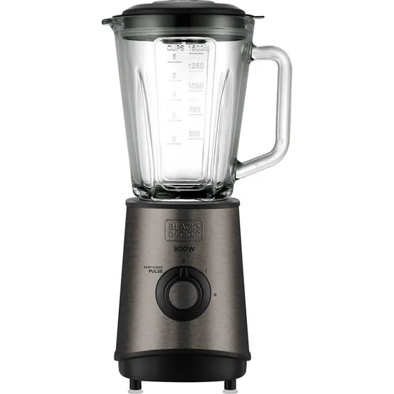 BLACK+DECKER Blender 800W Børstet Stål
