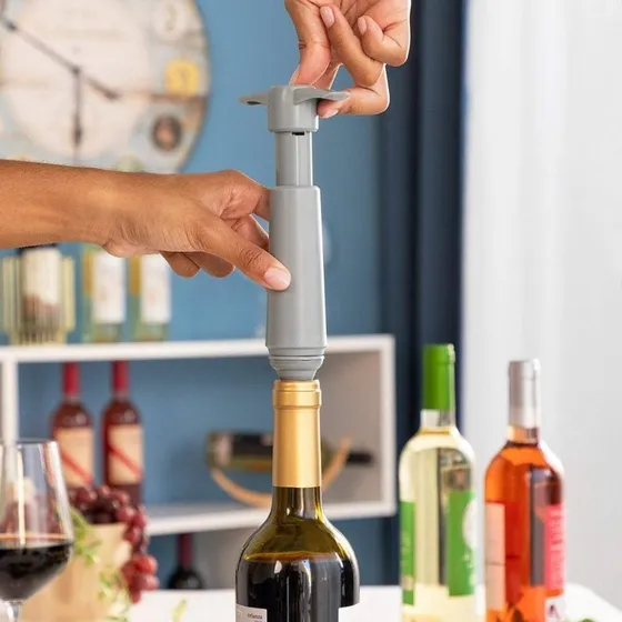 Vakuumpumpe til Vin med 4 Propper